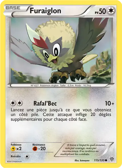 Image de la carte Pokemon Furaiglon 115/135