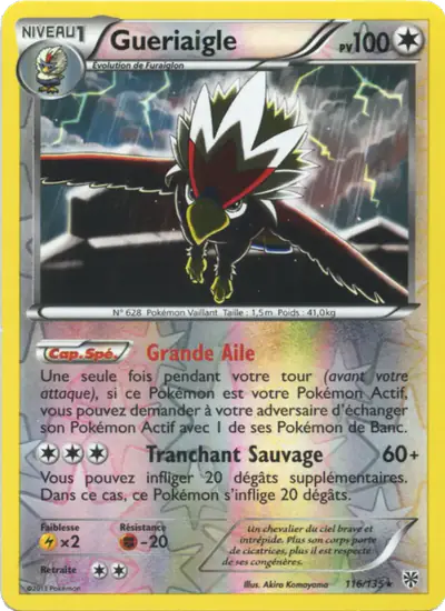 Image de la carte Pokemon Gueriaigle 116/135