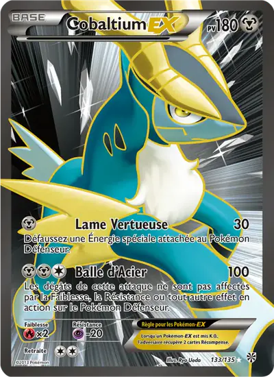 Image de la carte Pokemon Cobalion EX 133/135