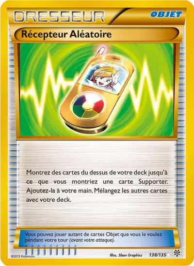 Image de la carte Pokemon Récepteur Aléatoire 138/135