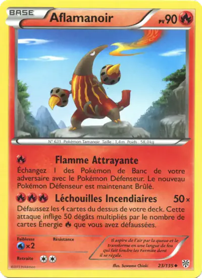 Image de la carte Pokemon Aflamanoir 23/135