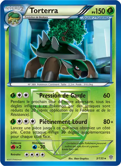 Image de la carte Pokemon Torterra 3/135