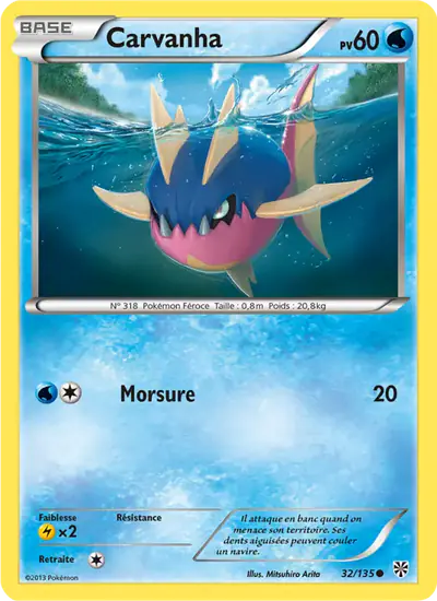 Image de la carte Pokemon Carvanha 32/135
