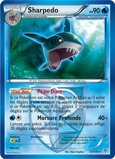 Image de la carte Pokemon Sharpedo 33/135