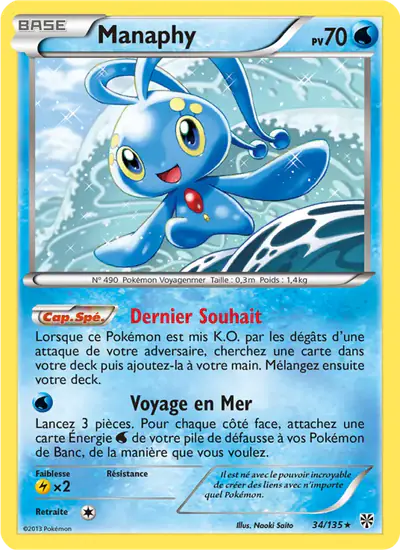 Image de la carte Pokemon Manaphy 34/135