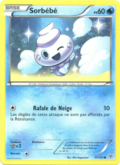 Image de la carte Pokemon Sorbébé 35/135