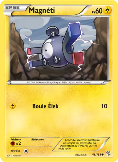 Image de la carte Pokemon Magnéti 43/135