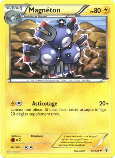 Image de la carte Pokemon Magnéton 45/135