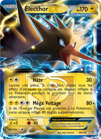 Image de la carte Pokemon Électhor EX 48/135