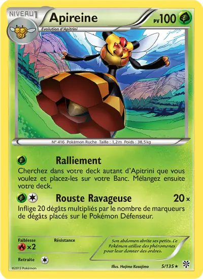 Image de la carte Pokemon Apireine 5/135