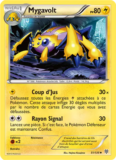 Image de la carte Pokemon Mygavolt 51/135