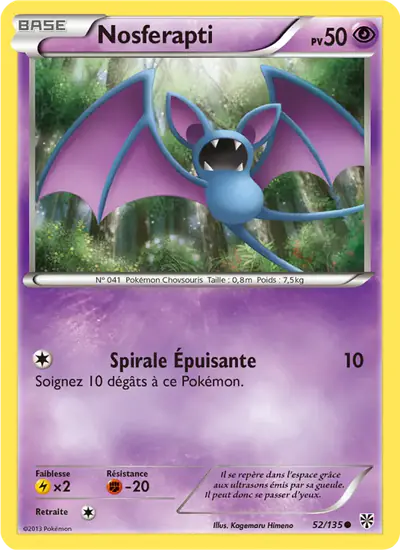 Image de la carte Pokemon Nosferapti 52/135