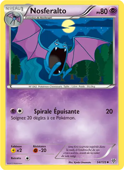 Image de la carte Pokemon Nosferalto 54/135