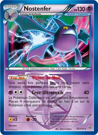 Image de la carte Pokemon Nostenfer 55/135