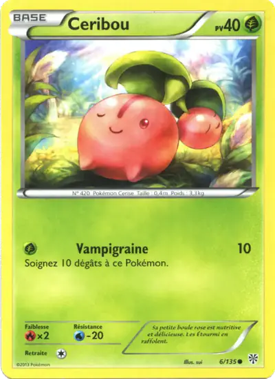 Image de la carte Pokemon Ceribou 6/135