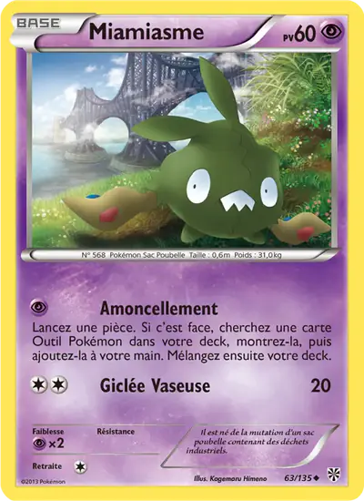 Image de la carte Pokemon Miamiasme 63/135