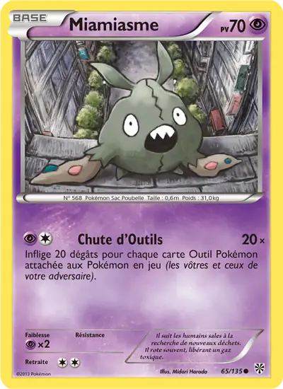 Image de la carte Pokemon Miamiasme 65/135