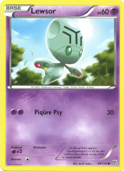 Image de la carte Pokemon Lewsor 68/135