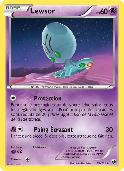 Image de la carte Pokemon Lewsor 69/135