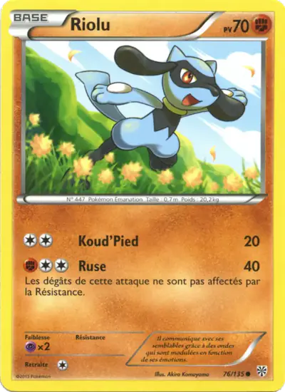 Image de la carte Pokemon Riolu 76/135