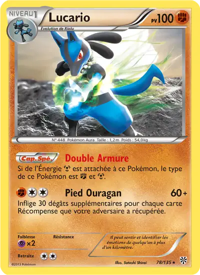 Image de la carte Pokemon Lucario 78/135