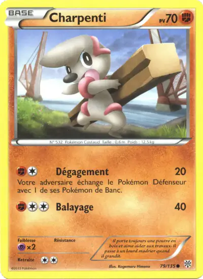 Image de la carte Pokemon Charpenti 79/135