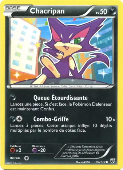 Image de la carte Pokemon Chacripan 82/135