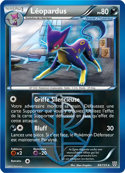 Image de la carte Pokemon Léopardus 84/135