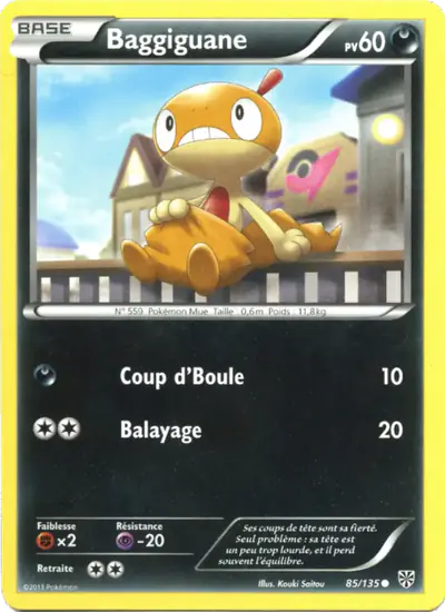Image de la carte Pokemon Baggiguane 85/135