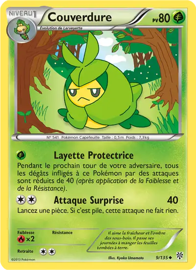 Image de la carte Pokemon Couverdure 9/135