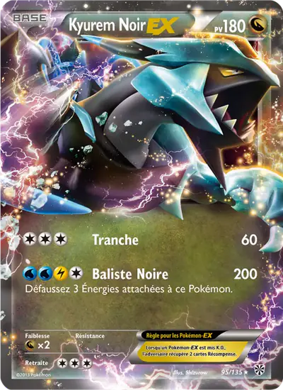 Image de la carte Pokemon Kyurem Noir EX 95/135