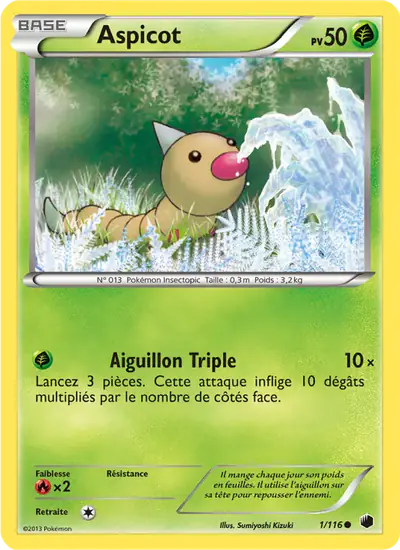 Image de la carte Pokemon Aspicot 1/116