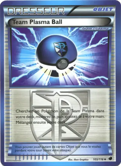 Image de la carte Pokemon Team Plasma Ball 105/116