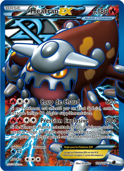Image de la carte Pokemon Heatran EX 109/116