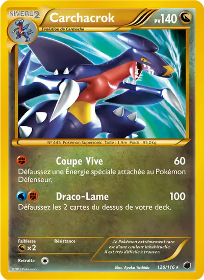 Image de la carte Pokemon Carchacrok 120/116