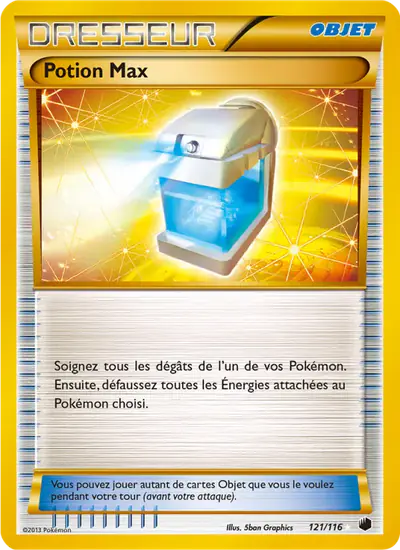 Image de la carte Pokemon Potion Max 121/116