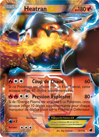 Image de la carte Pokemon Heatran EX 13/116