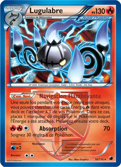 Image de la carte Pokemon Lugulabre 16/116