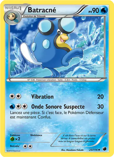 Image de la carte Pokemon Batracné 25/116