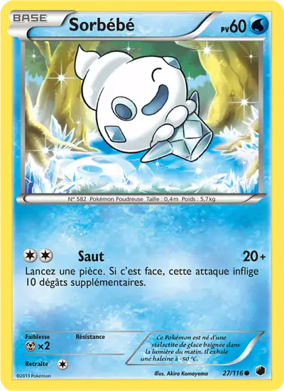 Image de la carte Pokemon Sorbébé 27/116