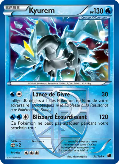 Image de la carte Pokemon Kyurem 31/116