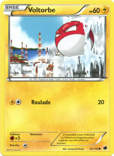 Image de la carte Pokemon Voltorbe 32/116