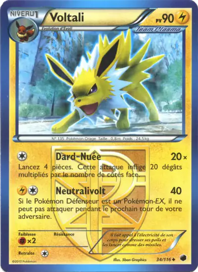 Image de la carte Pokemon Voltali 34/116