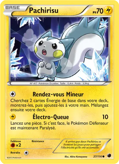 Image de la carte Pokemon Pachirisu 37/116