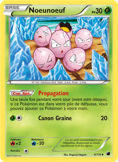 Image de la carte Pokemon Noeunoeuf 4/116