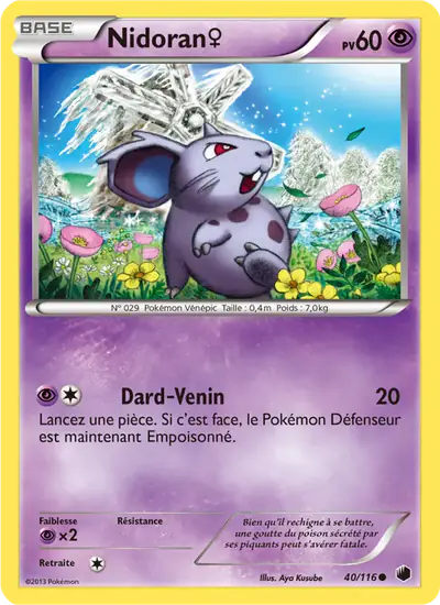 Image de la carte Pokemon Nidoran ♀ 40/116