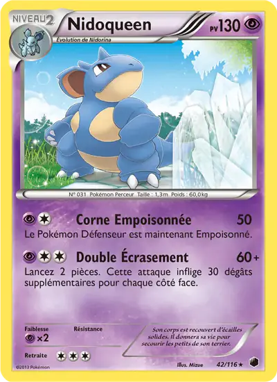 Image de la carte Pokemon Nidoqueen 42/116