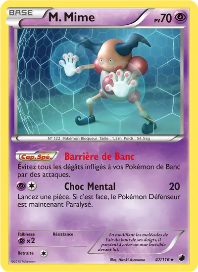 Image de la carte Pokemon M. Mime 47/116