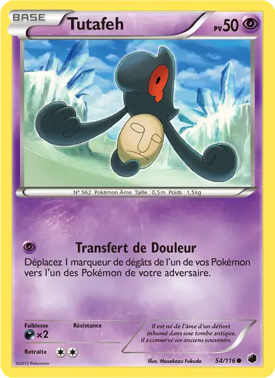 Image de la carte Pokemon Tutafeh 54/116
