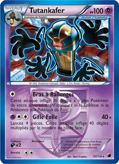 Image de la carte Pokemon Tutankafer 57/116